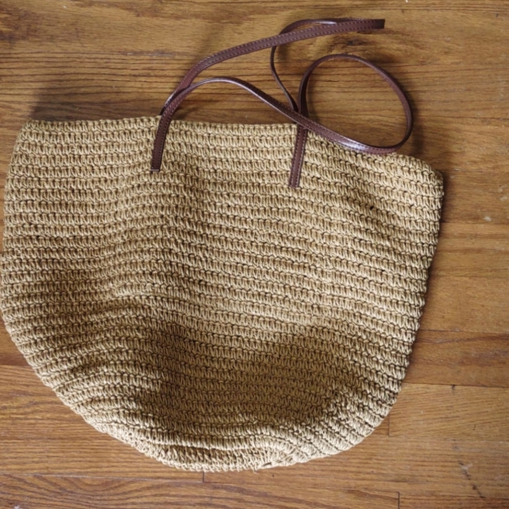 J.Crew straw market tote
